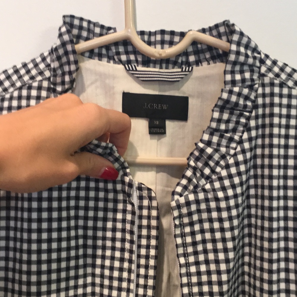 J Crew Gingham Jacket - image 5